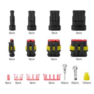 防水カプラ 4種類セット コネクタ―1極 2極...の詳細画像1