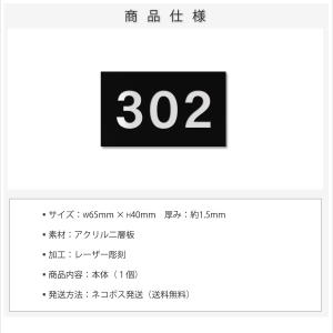 表札 部屋番号 ロッカー 数字 ナンバー プレ...の詳細画像1