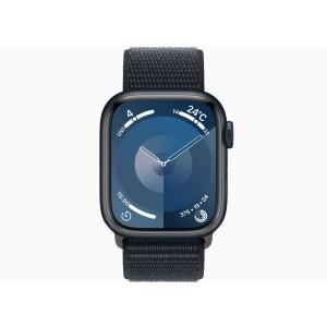 Apple Watch Series 9 MR9L3J/A GPSモデル 41mm ミッドナイトアルミニウムケースとゲームロイヤル/オレンジ Nike スポーツループ MTL23FE/Aの商品画像