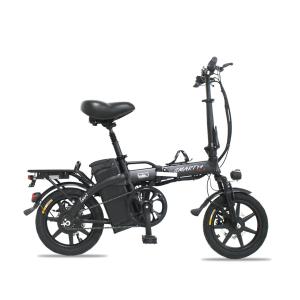 フル電動 モペット型 電動自転車 折りたたみ可能 フルアルミ 48V版 大容量リチウムイオン電池搭載 SMART-PLUS-B 14インチ