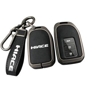 ハイエース 専用 キーケース HIACE イエース 200系 本革スマートキーケース 車のキーホルダー 亜鉛合金フレーム 傷防止 フルカバー 電波干渉なし 簡