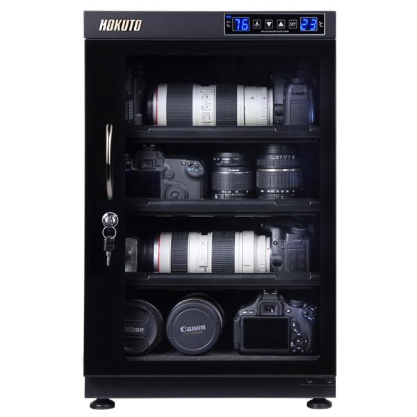 HOKUTO 防湿庫・ドライボックス HB-88EM 全自動除湿 5年保証 送料無料 内蔵LED照明...