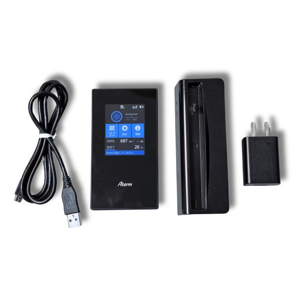 NEC Aterm MR05LN デュアルSIM対応 SIMフリー モバイルルーター 本体 クレード...