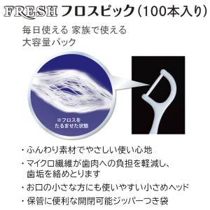 【100本入・大容量】フレッシュ フロスピック...の詳細画像1