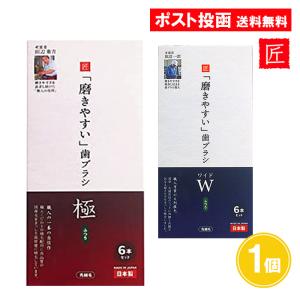 歯ブラシ 「磨きやすい」歯ブラシ 極 6本セット 日本製 ネコポス発送  ふつう｜as-store