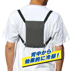 マイアイス 背中クーラー 2個 グレー アイボ...の詳細画像4