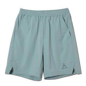 AKTR MIXTURE LOGO SHORT WIDE PANTS OR アクター ウェア パンツ