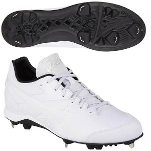 ASICS（アシックス） 交換無料 野球 スパイク ジュニア 大人 金具 白