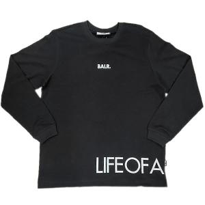 BALR.（ボーラー） B11121063 BLK サッカー LIFE OF A BALR. T-SHIRT