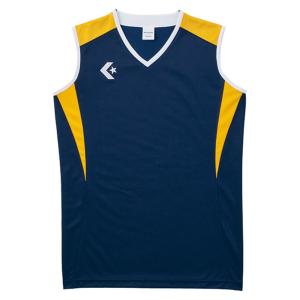 CONVERSE（コンバース）　ウィメンズゲームシャツ　CB351701　バスケットボール　ネイビー/ゴールド　15SS｜as-y