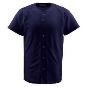 デサント （DESCENTE） フルオープンシャツ DB1010 野球 ユニフォーム ネイビー 14SSの商品画像
