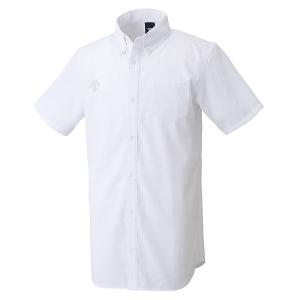 デサント（DESCENTE）　DMC4610　WHT　マルチSP　ポロシャツ　ボタンダウン半袖シャツ　20FW｜as-y