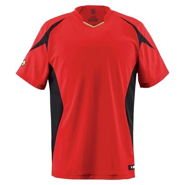デサント（DESCENTE）　JDB116　RED　野球　Tシャツ　ジュニア ベースボールシャツ　1...