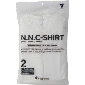 le coq sportif（ルコック）　QMUSJA33　WHT　マルチSP　Ｔシャツ　N.N.C-SHIRT ショートスリーブシャツ（2PACK）　20SS｜as-y