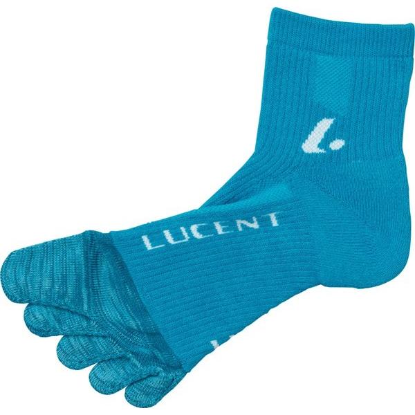 LUCENT（ルーセント）　XLN3007　　テニス　5本指ソックス メンズ ターコイズ 17FW