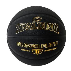 スポルディング （SPALDING）　77-430J　バスケットボール　ボール　スーパーフライト ブラック×ゴールド 7号球　22FW｜as-y