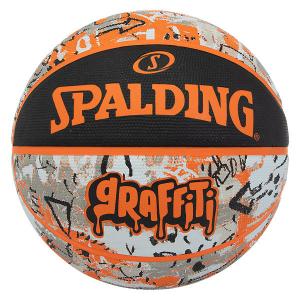 スポルディング （SPALDING）　84-376Z　バスケットボール　ボール　グラフィティ オレンジ SIZE7　21FW｜as-y