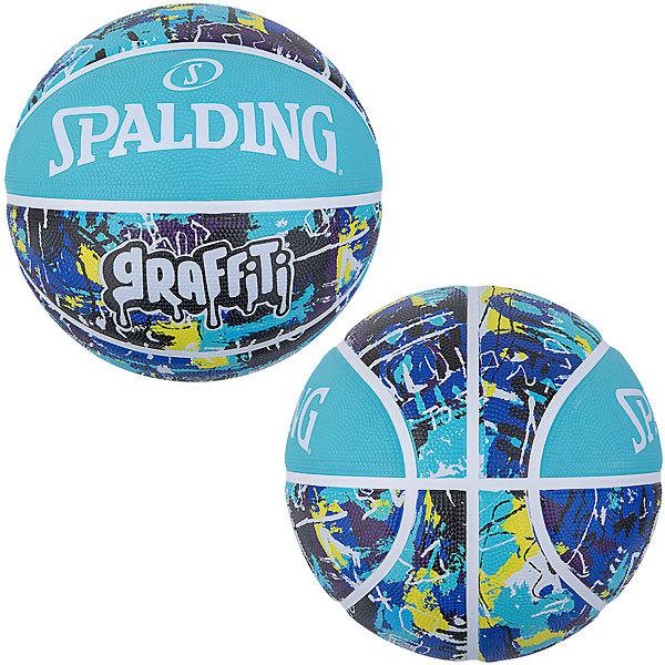 スポルディング （SPALDING）　84-515J　バスケットボール　ボール　グラフィティ ブルー...