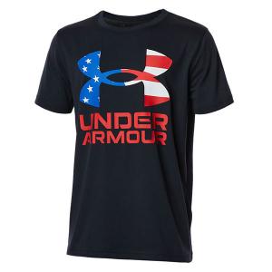 アンダーアーマー（UNDER ARMOUR）　1371812　001　マルチSP　ジュニア　UA テック フラッグ ロゴ ショートスリーブ Tシャツ　22SS｜as-y