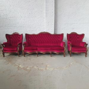 #1608 ヨーロッパ市場在庫品 アンティーク家具 ソファセット