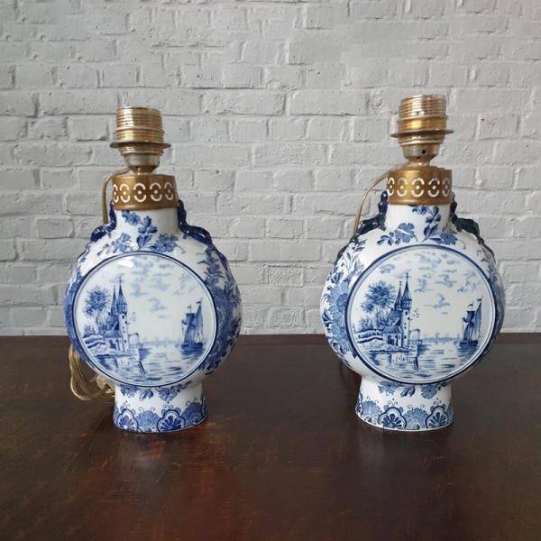 #1632　テーブルランプペア　ヨーロッパ現地商品　