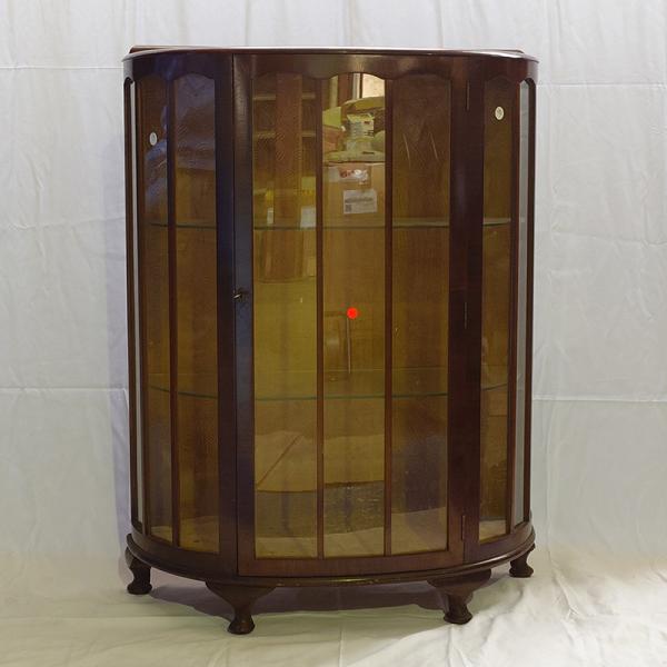 ＃3522アンティーク家具UKイギリス原産1930年代ディスプレイキャビネットヴィンテージ キャビネ...