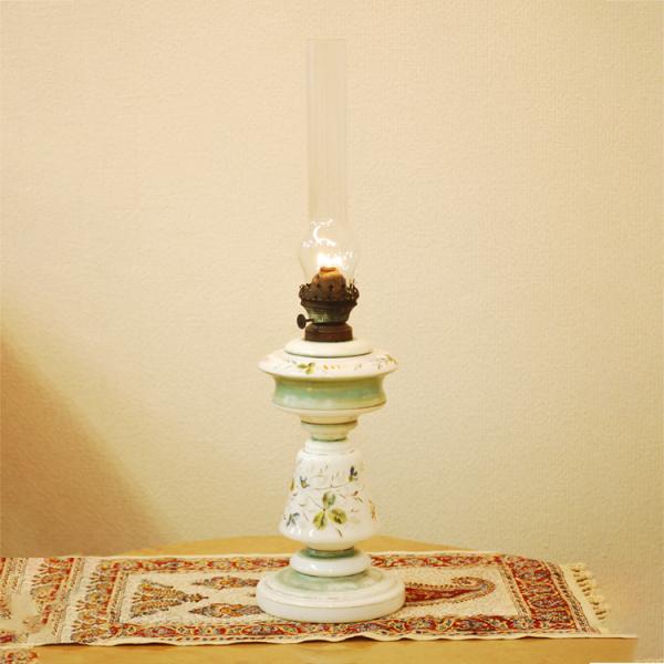 1890年代ヨーロッパアンティークオイルランプ