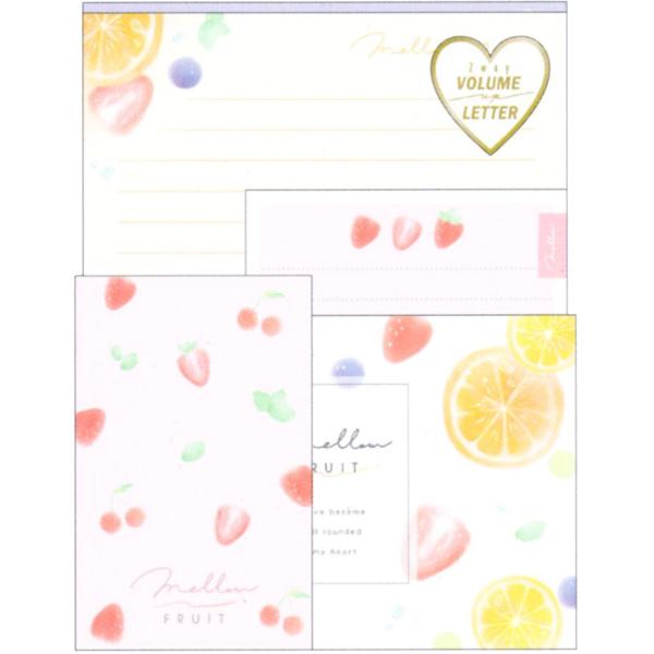 レターセット 2way VOLUME UP LETTER MELLOW FRUIT 207020