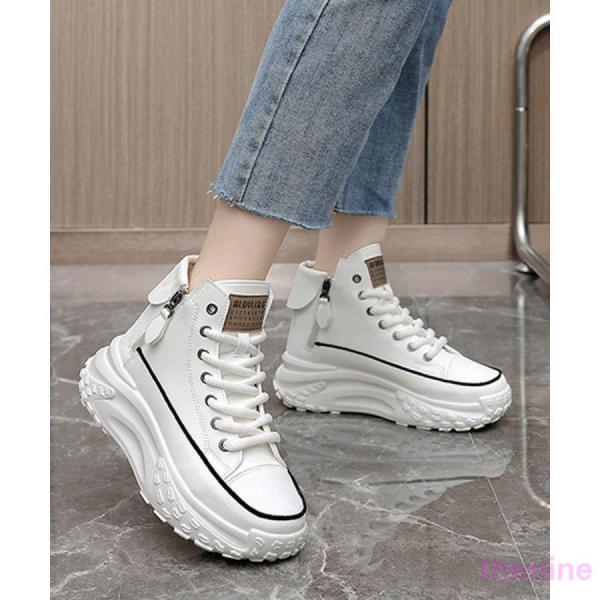 ハイカットスニーカー レディース 厚底靴
