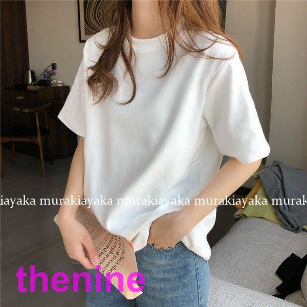半袖tシャツ レディース tシャツ 白 無地tシャツ レディース 白 透けない ゆったりTシャツ 半...