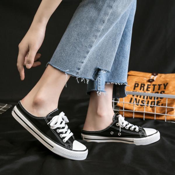 サンダル レディース 履きやすい 婦人靴 かかとなし スニーカー サボ 白ブーツ 白スニーカー サン...