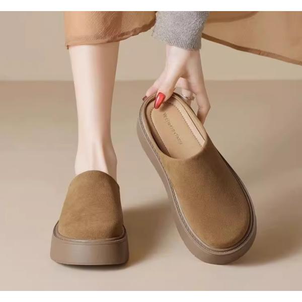 厚底スリッポン 厚底スニーカー レディース かかとなし シューズ ランニング ウォーキング トレーニ...