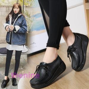 本革 スリッポン レディース 厚底靴 歩きやすい スニーカー 春夏秋冬