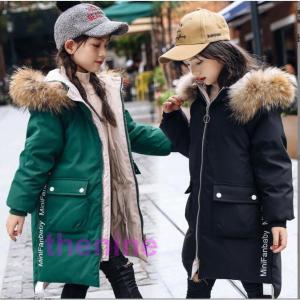 子供服 コート 女の子中綿コート 厚手 アウター キッズ ジュニア ロングコート フード付き 暖かい 通学 可愛い 冬服