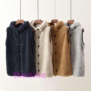 アウター ボアベスト ジレ ベスト トレンド シンプル ループツイード調