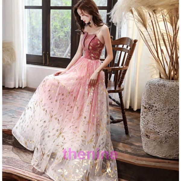 ロングドレス 演奏会用 パーティードレス 結婚式 ドレス ステージドレス 大人 ピアノ 発表会 コー...