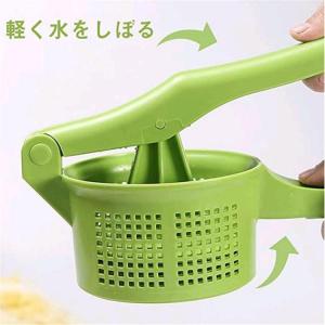野菜絞り機 18-8ステンレス 餃子絞り器 手動ハンドル式 1-0430-0101