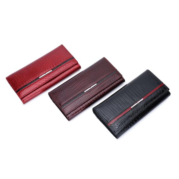 長財布 レディース 二つ折り 本革 財布 小銭入れ お札入れ 革長財布 牛革 牛皮   女性 彼女 ...