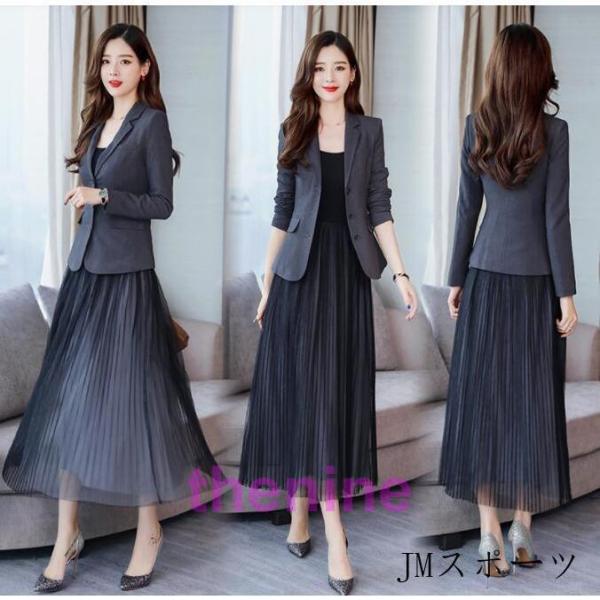 卒業式 服 母 卒園式 服装 ママ 入学式 スーツ 入園式 セレモニースーツ レディース プリーツ ...