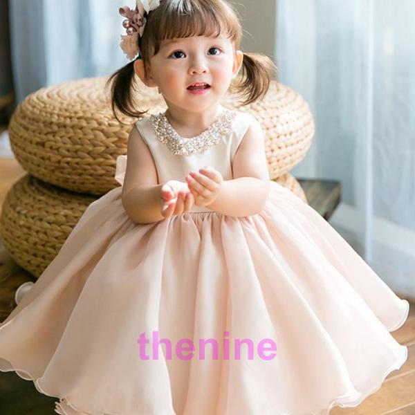 ベビー 女の子 姫様ドレス 子供服 春秋 pink 70-150cm 新品 韓国子供服 ジュニア ピ...