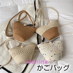 かごバッグ ショルダーバッグ レディーストートバッグ 大容量 軽量 手提げ ハンドバッグ お花見サマーバッグ バッグ ストローバッグ 旅行 浴衣 夏祭り