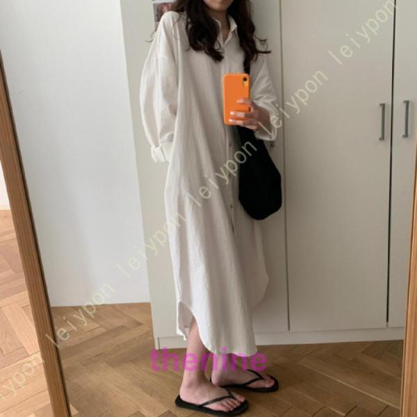 マタニティ パジャマ ネグリジェ ガウン ルーム ワンピース 長袖 産前 産後 授乳服 前開き 綿混...