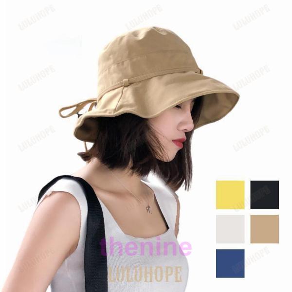 Ins レディース 用しわ 帽子 百合 帽子 軒日除け 帽子 春夏旅行uv太陽日焼け止め 帽子 トレ...