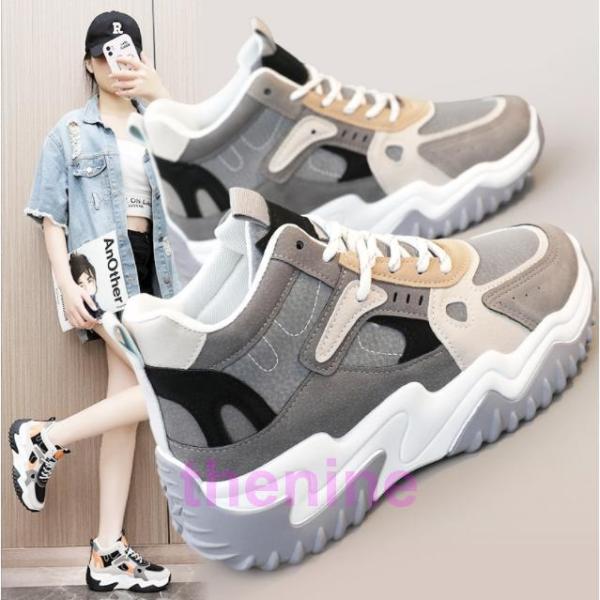 スニーカー レディース 厚底   散歩 ウォーキング 通気性抜群  履きやすい 疲れにくい  おしゃ...