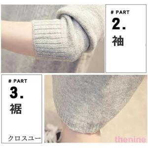ニットワンピース レディース セーター ニット...の詳細画像3