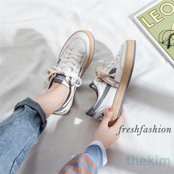 スニーカー 白 レディース おしゃれ 40代 30代疲れない カップルシューズ 韓国 通勤靴 カジュ...