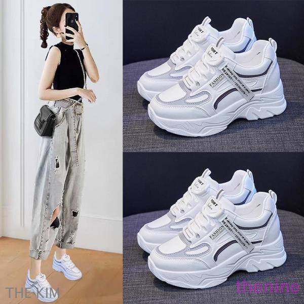 厚底スニーカー レディース  ダッドスニーカー スニーカー スニーカー 韓国 ウォーキングシューズ ...