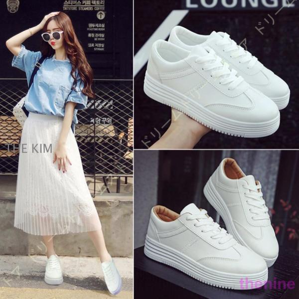 運動靴 ランニングシューズ スニーカー レディース 厚底 カジュアルシューズ 体育館シューズ スポー...