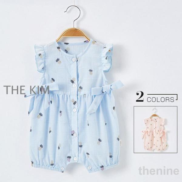半袖  ロンパース つなぎ  夏　新生児 幼児 シンプル   おしゃれ  カバーオール  女の子  ...