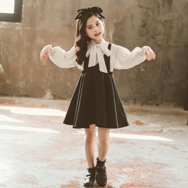 ワンピース シャツ ２点セット女の子 入学式 キッズ フォーマル ジャンパースカート 卒園式 子供服...